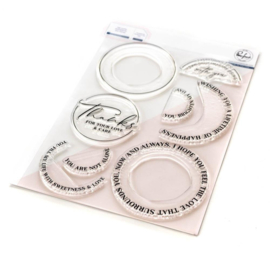 Around The Shape: Circles Clear Stamp Set 6"X8"
