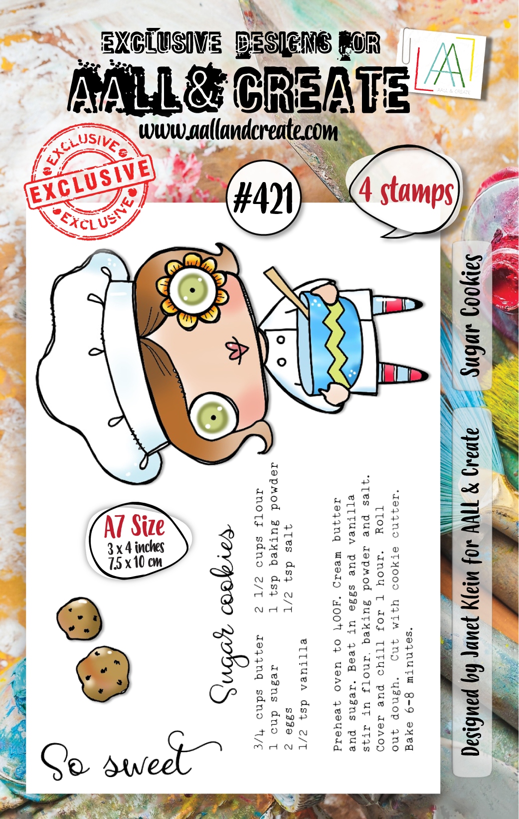 #0421 Sugar Cookies A7 Clear Stamp Set