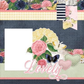 Simple Vintage Indigo Garden Simple Pages Page Kit