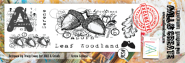 #0536 Acorn Collage Border Stamp Set