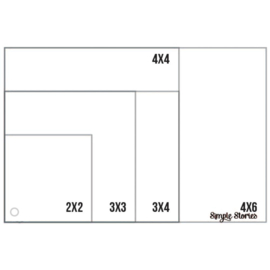 Square & Rectangle Photo Crops 5/Pkg