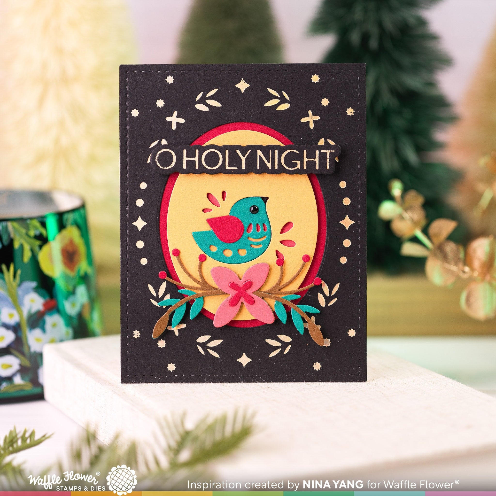 Elegant Christmas Foil Plate