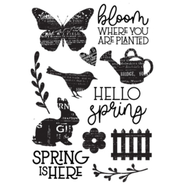 Spring Garden Photopolymer Clear Stamps