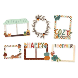 Cider & Donuts Chipboard Frames