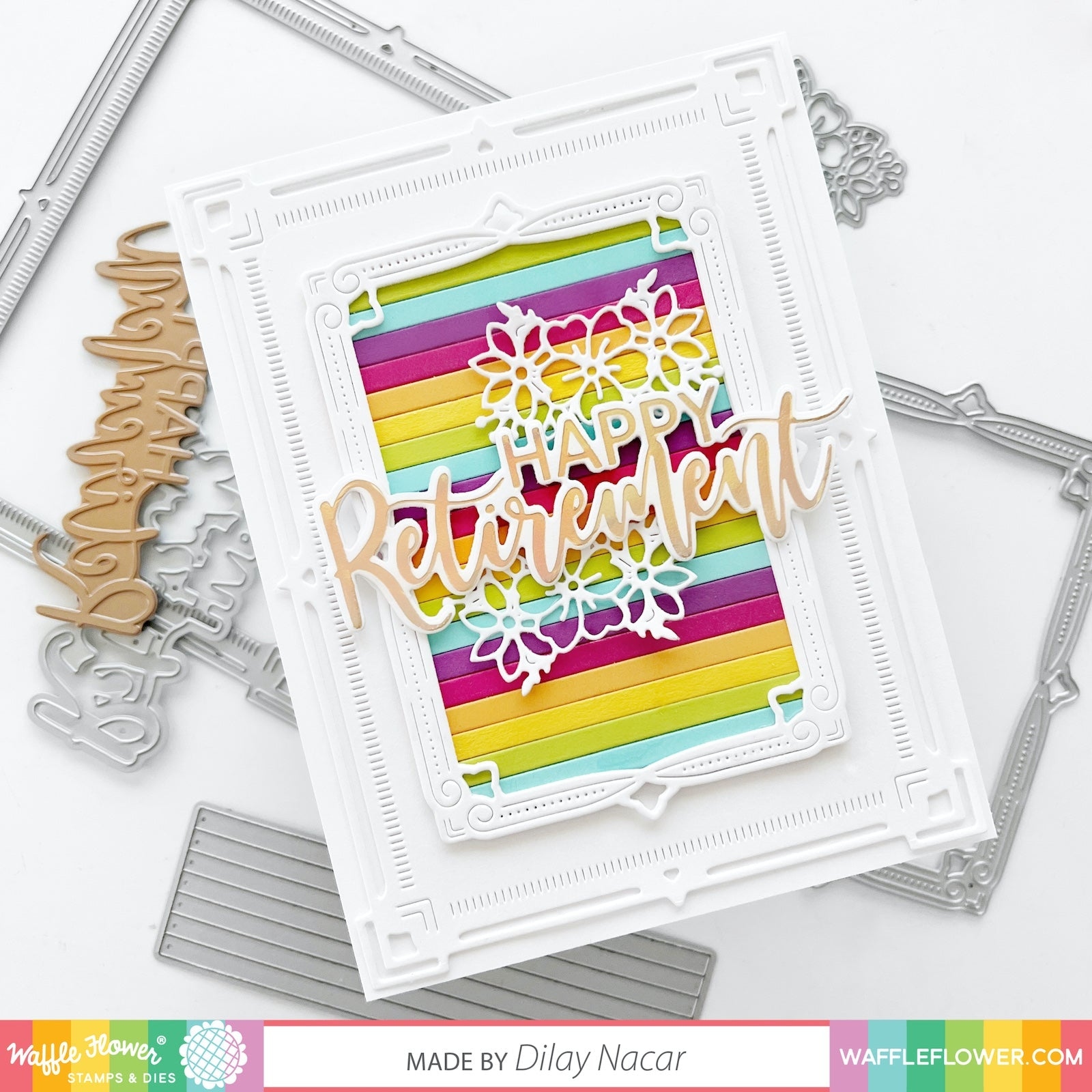 Happy Retirement Duo Foil Plate