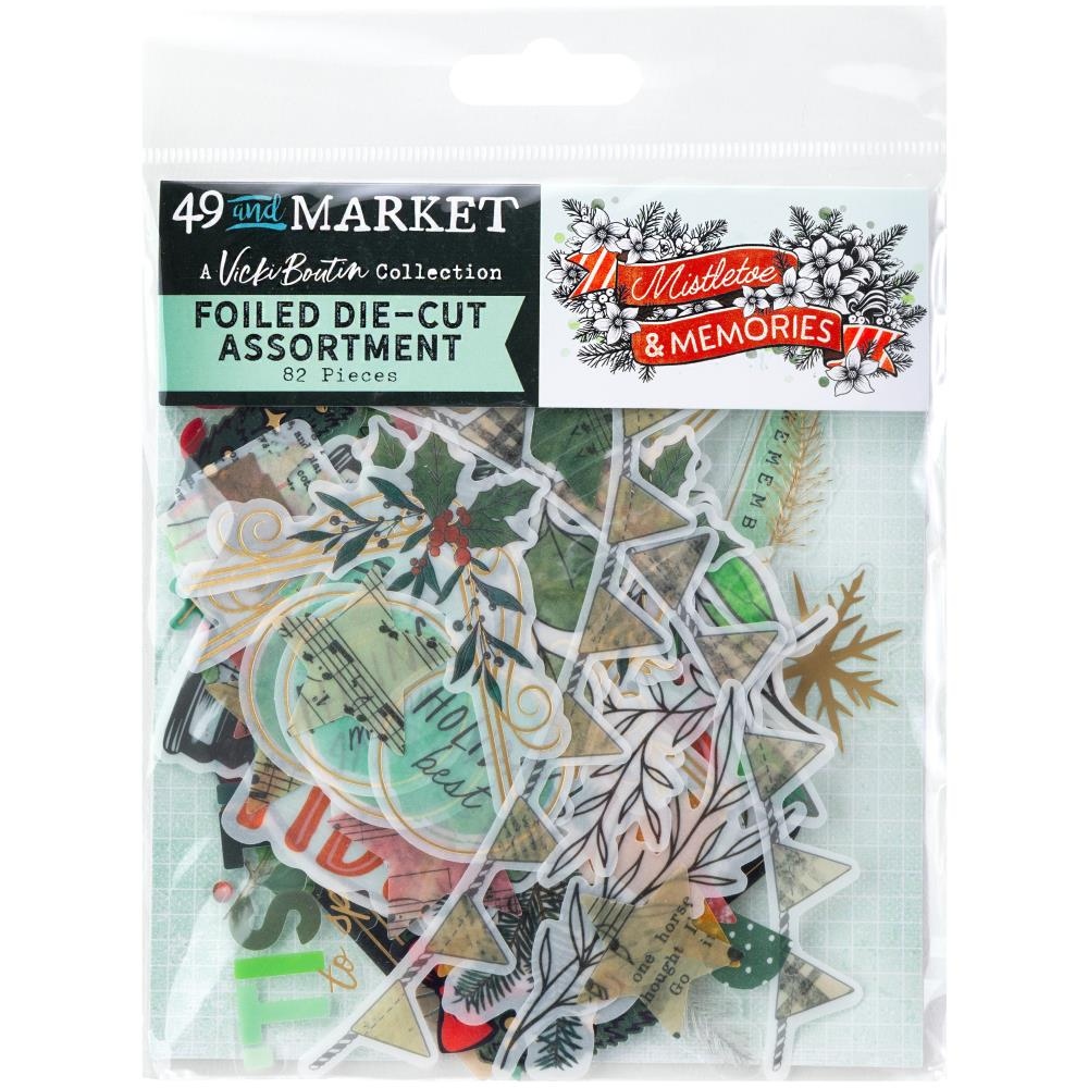 Mistletoe And Memories Die-Cuts Foiled