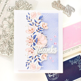 Charming Floral Border Hot Foil Plate