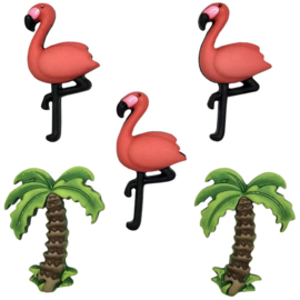 Button Theme Pack Pink Flamingo