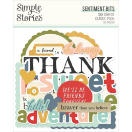 Say Cheese Classic Pooh Bits & Pieces Sentiment