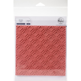 Cling Rubber Stamp Set 6"X6" Floral Diamond