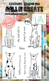 #0465 Tall Cats A6 Clear Stamp Set