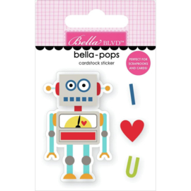 To The Moon Bella-Pops 3D Stickers Mr. Robot