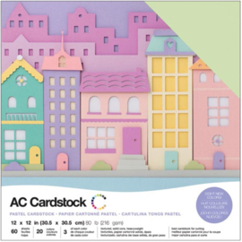 Variety Cardstock Pack Pastels 12"X12"