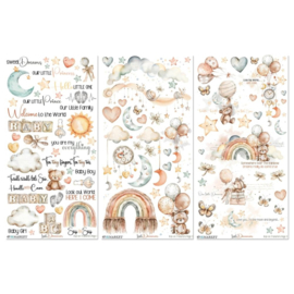 Little Dreamer Rub-On Transfer Set 6"X12"