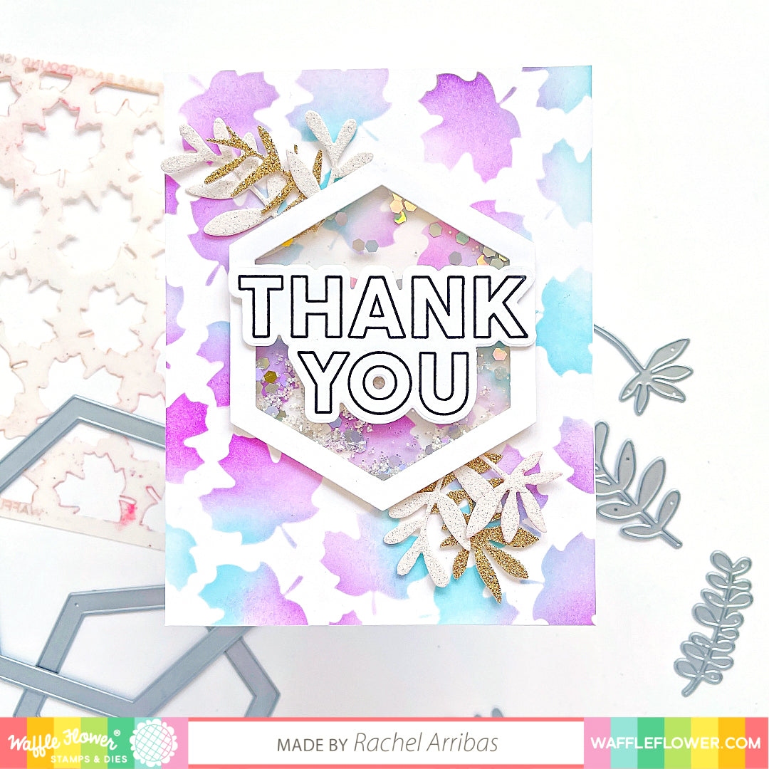 Maple Leaf Background Stencil