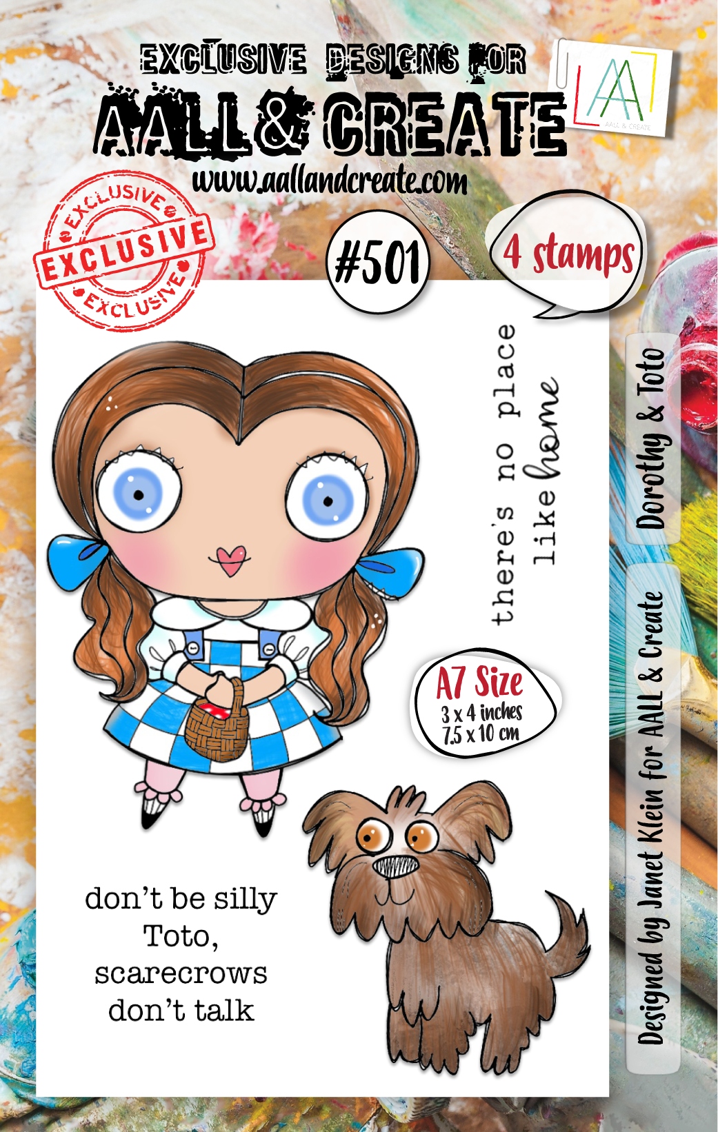 #0501 Dorothy & Toto A7 Clear Stamp Set