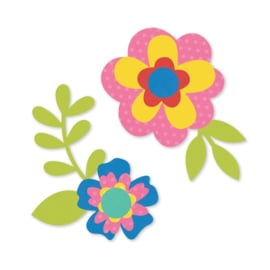 Color Vibe Cardstock Flowers Bits & Pieces Summer