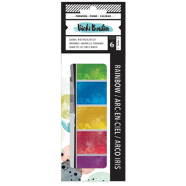 Print Shop Cosmic Watercolor Rainbow