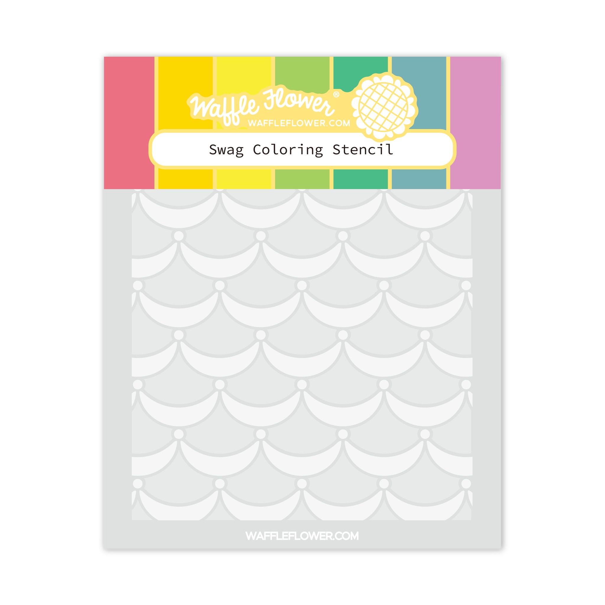 Swag Coloring Stencil