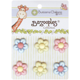 BaZooples Buttons Multi flowers