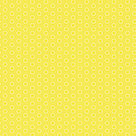 Patterned single-sided yellow hexagon