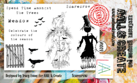 #1009- A6 Stamp Set - Scarecrow