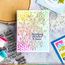 Snow Cheer Sentiments Matching Die