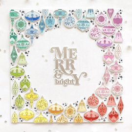 Clear Stamp Set 6"X8" Ornaments