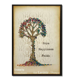 LAV327 Zen Tree Stamp