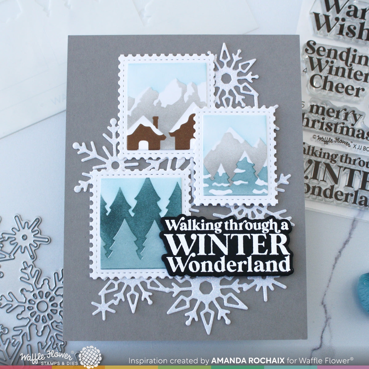 Snow Cheer Sentiments Stamp Set