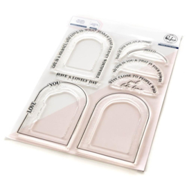 Around The Shape: Arches Clear Stamp Set 6"X8"