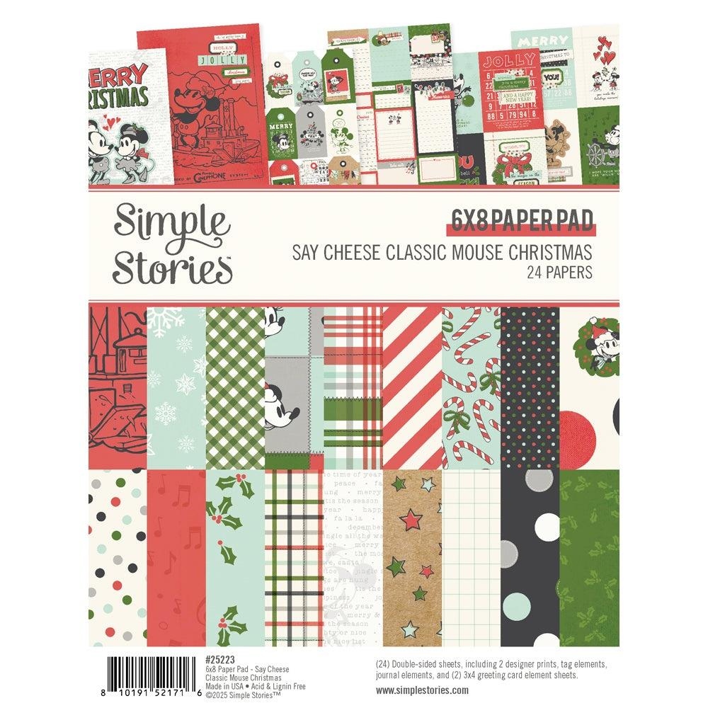 Say Cheese Classic Mouse Christmas Paper Pad 6"X8"