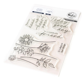 Wildflower Bouquet Clear Stamp Set 4"X6"