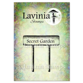 LAV746 Secret Garden Sign Stamp
