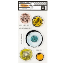 Mixed Media Acrylic Stamps Circles