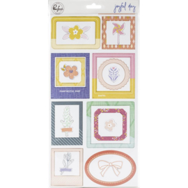 Joyful Day Chipboard Frames & Accent Stickers