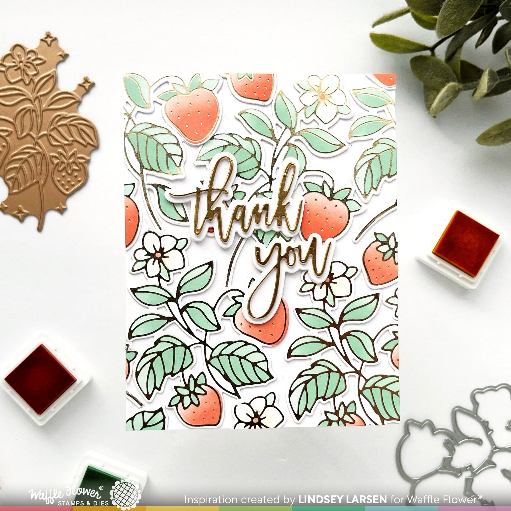 Sweet Strawberry Foil Plate
