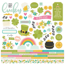 St Patrick's Day Cardstock Stickers 12"x12"