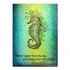 LAV496 Sebastian the Seahorse Stamp