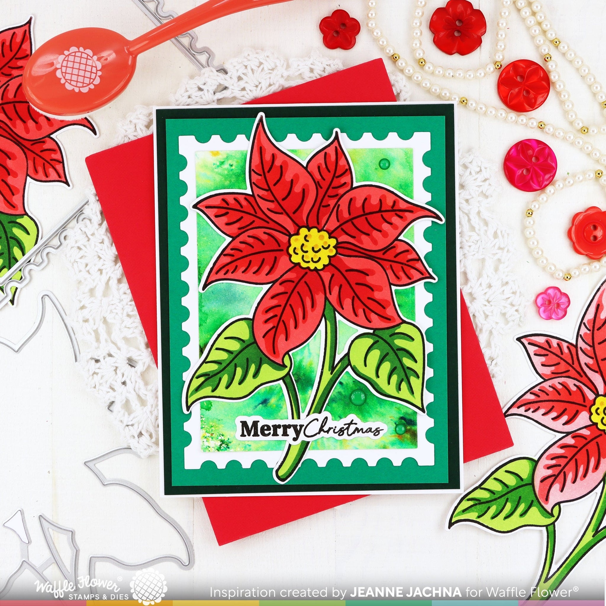 Sketched Poinsettia Stamp Set