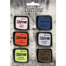 Pin Set 6 Distress Enamel Collector 