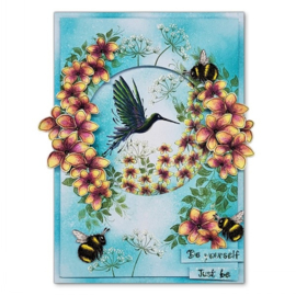 LAV898 Moss Flowers Stamp