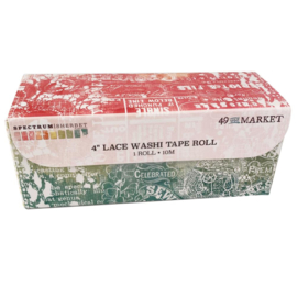 Spectrum Sherbert Washi Tape Roll Lace 4"