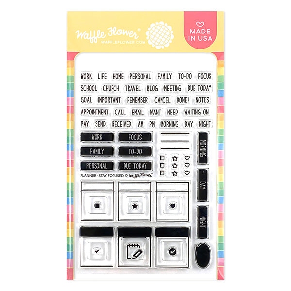 Planner: Stay Focused Stamp Set