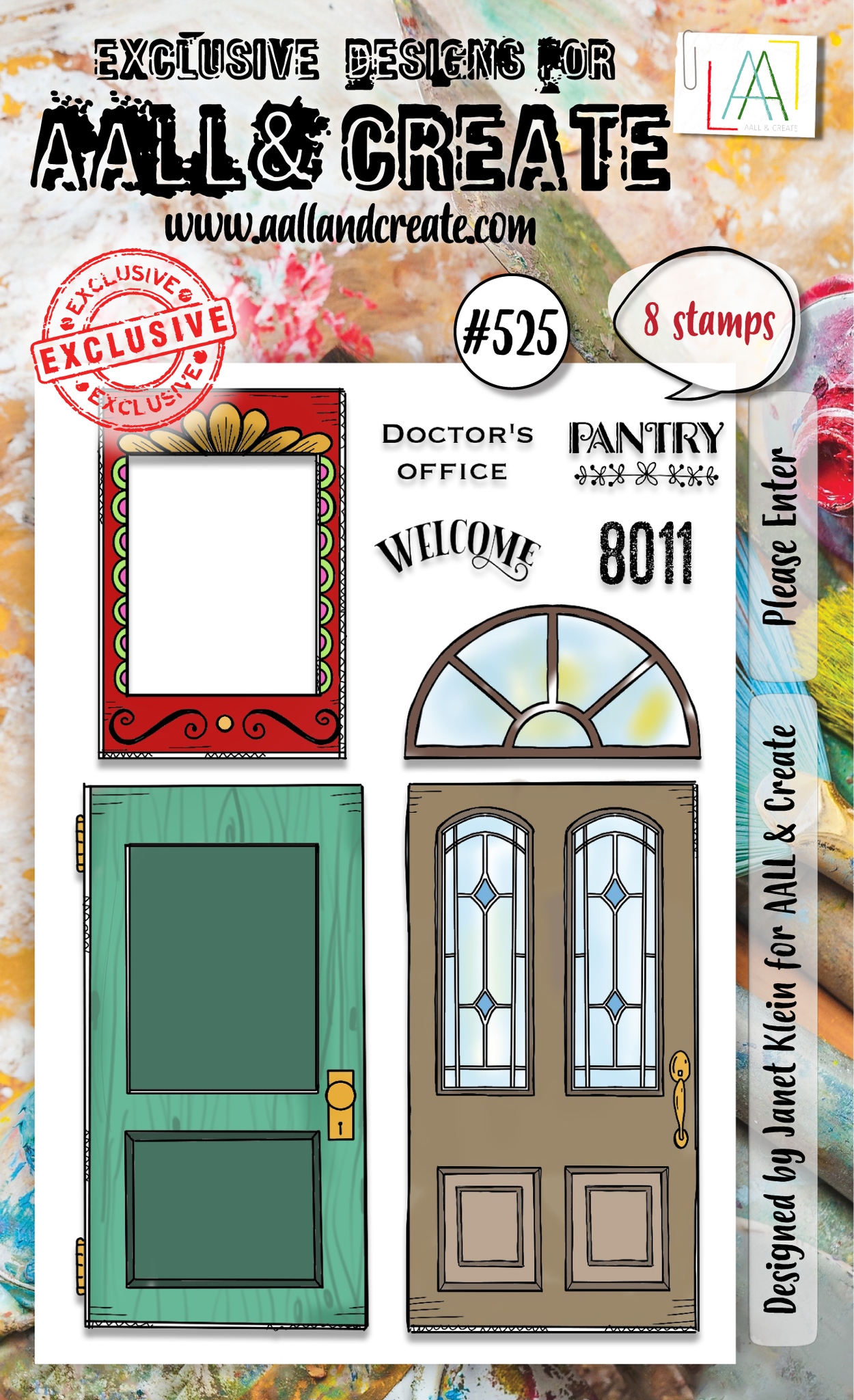 #0525 Please Enter A6 Clear Stamp Set
