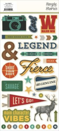 Rustic Legend Foam Stickers