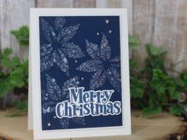 Christmas Flowers Layering Stencil