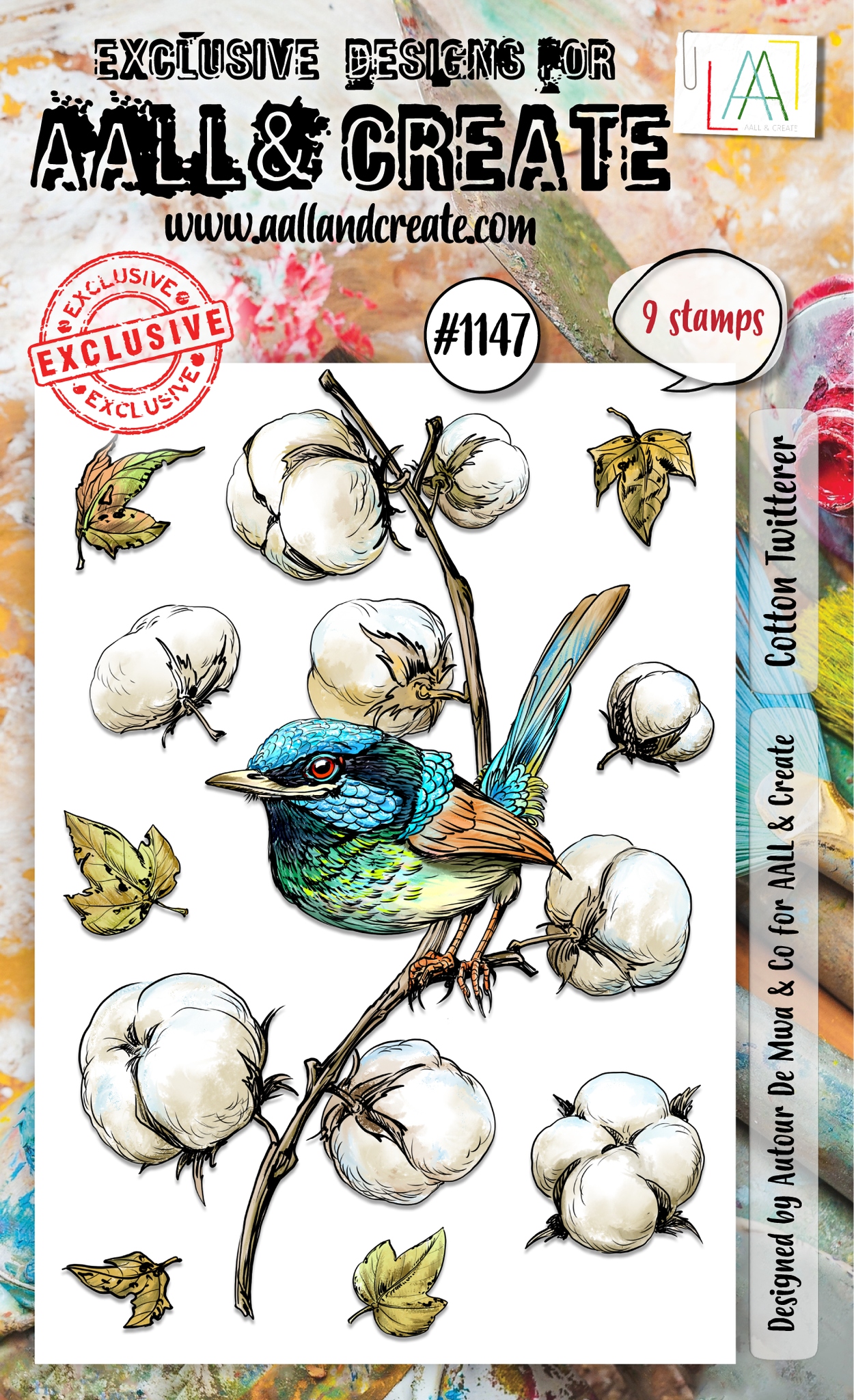 #1147 Cotton Twitterer A6 Stamp Set