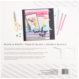 Value Pack Patterned Cardstock Black 12"X12"