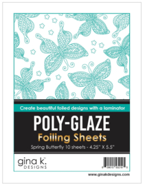 Spring Butterfly Poly-Glaze Foiling Sheets
